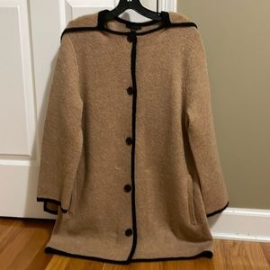 J Crew cardigan jacket with attached scarf